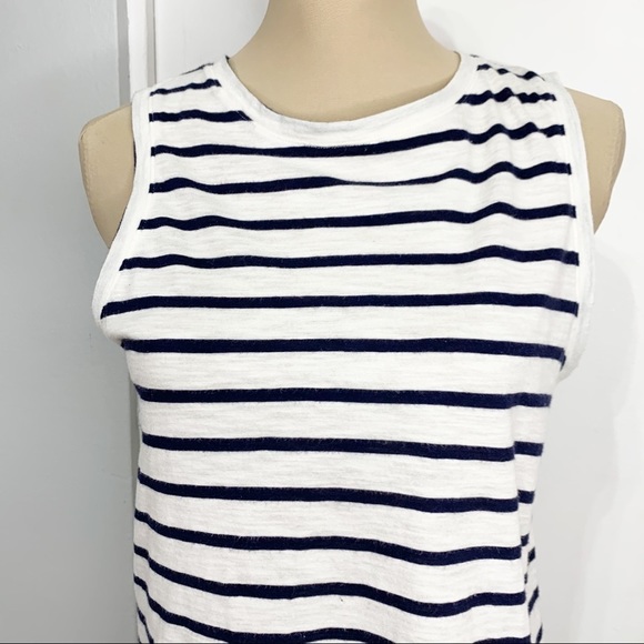 Gap open split back striped tank top basic S - Picture 3 of 10